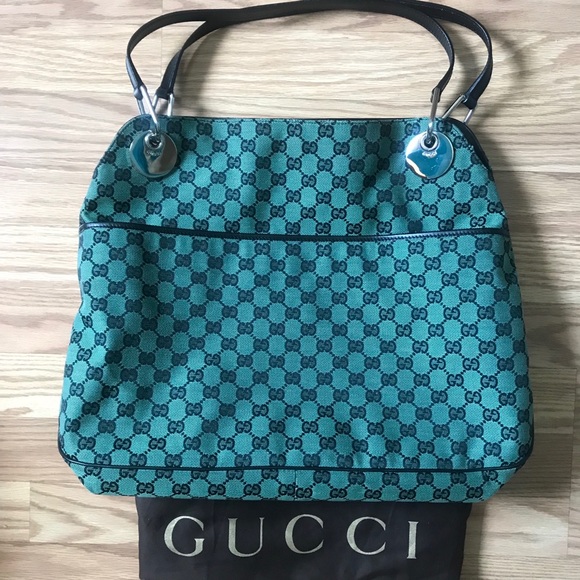 !!!SALE!!! Authentic Mint Green Gucci Tote - Picture 1 of 7